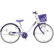 子ども用自転車 V sign Jr(Vサインジュニア) ダイナモライトタイプ 22型 変速なし ホワイト/パープル FRVJ2252 OWM1