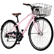 クロスバイク EX-CROSS Urban(EXクロス アーバン) 380mm 27型 外装7段変速 ペールピンク BEU38L51 OP50
