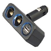 CE-382 [リングライトソケット ディレクションツイン+USB 12/24V]