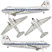 ANM200009001 [1/87スケール ダグラスC-47 バヴァリア航空]