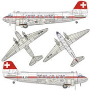 ANM200009002 [1/87スケール ダグラス DC-3スイスエア]