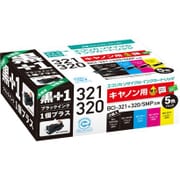 互換リサイクルインクカートリッジ キヤノン BCI-321+320/5MP+黒 4色パック+320PGBK互換×2本 ECI-C3215P+BK
