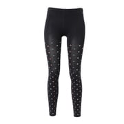 PH422PA78 [9分丈タイツ Multi Colored Dot Tights レディース Lサイズ ブラック]