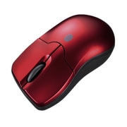 マウス Bluetooth 無線 ワイヤレス 小型 超小型 軽量 ブルーLED 3ボタン 持ち運びに便利 Bluetooth3.0 win mac iPadOS IOS Android ChromeOS レッド MA-BTBL27R