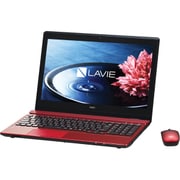 LAVIE Note Standard（ラヴィ ノート スタンダード） NS550/BA 15.6型ワイド/HDD1TB/ブルーレイディスクドライブ/Windows 8.1 Update 64ビット/クリスタルレッド PC-NS550BAR