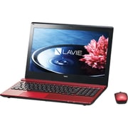 LAVIE Note Standard（ラヴィ ノート スタンダード） NS700/BA 15.6型ワイド/HDD1TB/ブルーレイディスクドライブ/Windows 8.1 Update 64ビット/クリスタルレッド PC-NS700BAR