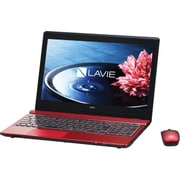 LAVIE Note Standard（ラヴィ ノート スタンダード） NS750/BA 15.6型ワイド/HDD1TB（SSHD）/ブルーレイディスクドライブ/Windows 8.1 Update 64ビット/クリスタルレッド PC-NS750BAR