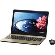 LAVIE Note Standard（ラヴィ ノート スタンダード） NS750/BA 15.6型ワイド/HDD1TB（SSHD）/ブルーレイディスクドライブ/Windows 8.1 Update 64ビット/クリスタルゴールド PC-NS750BAG