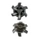 S-543 [ステルスタロン（PINS） シルバー×ブラック 18個入り スパイク鋲]