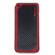 SO-P55L1 RBK [iPhone 6 Plus/6s Plus 5.5インチ専用 本革カーボン調 手帳型ケース]