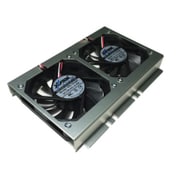 3.5インチHDD用 ツインクーラー シルバー N-35HDC-TS