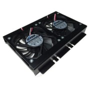 3.5インチHDD用 ツインクーラー ブラック N-35HDC-TB
