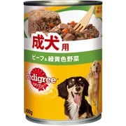 P2 缶 成犬用 ビーフ＆緑黄色野菜 [犬用 ウェット 400g 総合栄養食]