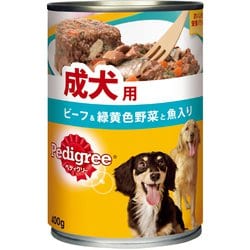 ヨドバシ Com マースジャパン ペディグリー P11 缶 成犬用 ビーフ 緑黄色野菜と魚入り 400g ドッグフード ウェット 通販 全品無料配達