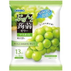 オリヒロ ぷるんと蒟蒻ゼリーパウチ マスカット [菓子 1袋（6個入り）]