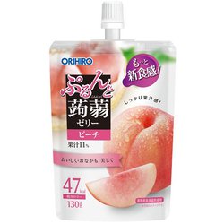 オリヒロ ぷるんと蒟蒻ゼリースタンディング ピーチ [菓子 1個（130g）]
