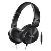 DJスタイルヘッドフォン 密閉型 マイク付き ブラック SHL3065BK
