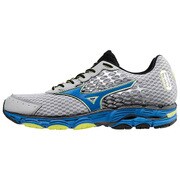 J1GC154523 [ランニングシューズ WAVE INSPIRE 11 SW（ウエーブインスパイア 11 SW） メンズ 26.0cm グレー×ブルー×ライム]