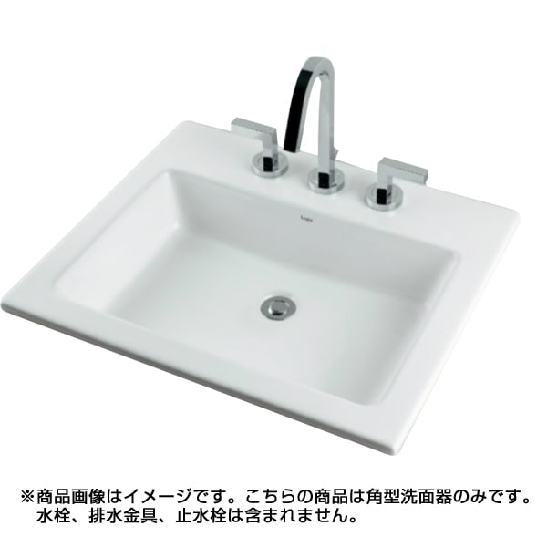 代引き不可 NEXT KAKUDAI カクダイ 角型手洗器 マットホワイト LY-493232-W