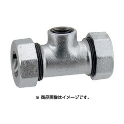 649-848-13W [3管兼用ジョイント ネジ付きチーズ 白]