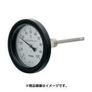 バイメタル製温度計 防水 アングル型 649-915-100B