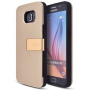 Galaxy S6 edge用 RECTOスタンド付き携帯ケース ゴールド VT-69215-GD