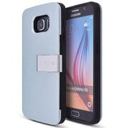 Galaxy S6 edge用 RECTOスタンド付き携帯ケース シルバー VT-69216-SV