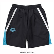 ARN-2302P [ウインドアップハーフパンツ XOサイズ ブラック×ターコ×ホワイト×ターコ]
