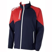 ARN-4300 [Team Wear(チームウェア) クロスジャケット Sサイズ ダークネイビー×レッド]