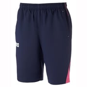 ARN-4302P [Team Wear(チームウェア) クロスハーフパンツ Oサイズ ダークネイビー×マゼンタ]