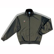 ARN-9307 [チームウェア トレーニングジャケット Sサイズ Dグリーン×ホワイト・Dグリーン]