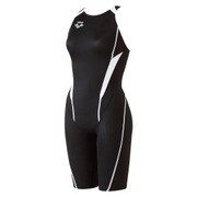 FAR2506WJC [X-パイソン ジュニアハーフスパッツ レディース 130cm ブラック×ホワイト]