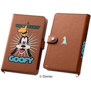 RT-DSPLL/GF [スマートフォン汎用 ディズニー アニメーションスタイル レザーケース Lサイズ 合皮 グーフィー]
