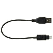 ライトニングコネクタ 変換アダプタ付き microUSBケーブル 20cm ブラック OWL-CBJD2SPLT-BK