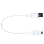 ライトニングコネクタ 変換アダプタ付き microUSBケーブル 20cm ホワイト OWL-CBJD2SPLT-WH