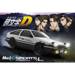 京商ミニッツ 頭文字D AE86 トレノ 藤原拓海 ミニッツ（MINI-Z）AWDのボディを交換。イニシャルD:トヨタ