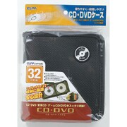 CD・DVDキャリングポーチ 32枚用 ブラック CDKP-32(BK)