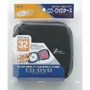 CD・DVDキャリングポーチ 32枚用 ブラック CDKE-32(BK)