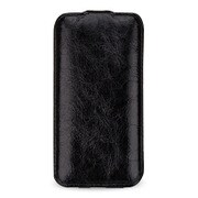 Premium Leather Case for Galaxy S6 edge Flip 高級本革ケース 縦開き 黒 CBR-SSG925AAAEAOB