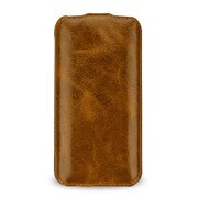 Premium Leather Case for Galaxy S6 edge Flip 高級本革ケース 縦開き 茶 CBR-SSG925AAAEATB