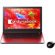 dynabook T75/RR 15.6型ワイド/HDD1TB/ブルーレイディスクドライブ/Windows 8.1Update 64ビット/ハイレゾ音源対応/モデナレッド PT75RRP-HHA