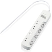 一括&個別スイッチ付 省エネタップ 4個口 3m ホワイト T-E7A-2430WH