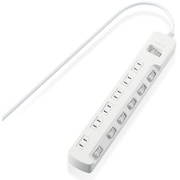 一括&個別スイッチ付 省エネタップ 6個口 1m ホワイト T-E7A-2610WH
