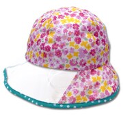 花柄レインハット ピンク 6751103-54