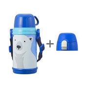 2WAYボトル 保温・保冷 600ml シロクマ DBKB600BL