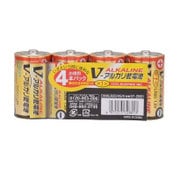 アルカリ乾電池 単1形 Vシリーズ 4本パック OHMLR20/4S/V