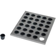 Exoglass(エグゾグラス) 耐熱プラスチック焼型 キャヌレ型 Φ35×30P ステンレス枠付き 347415
