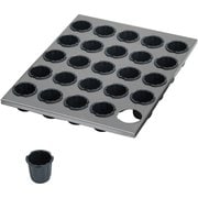 Exoglass(エグゾグラス) 耐熱プラスチック焼型 キャヌレ型 Φ45×25P ステンレス枠付き 347416