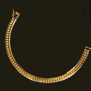 6面カット 20g 18cm Wセイフティ付 金 K18 喜平ブレスレット