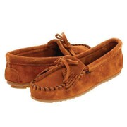 402 [モカシン KILTY SUEDE MOC HARDSOLE （キルティスエードモカシンハードソール） レディース 23.0cm ブラウン]